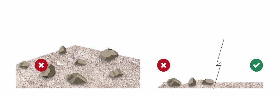 Príprava podkladu pod geotextíliou